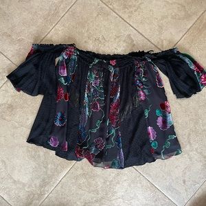 Hale Bob Cold Shoulder Top. Size Large. Worn once